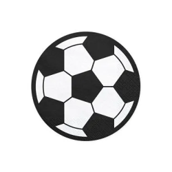 Servetėlės "Futbolo kamuolys" 13.5 X 13.5cm 20 vnt šventėms