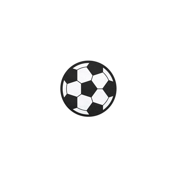Servetėlės "Futbolo kamuolys" 13.5 X 13.5cm 20 vnt šventėms