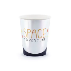 Vienkartiniai puodeliai "Space party" 200ml 6vnt kosmonautui