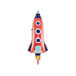 Folinis balionas "Raketa" 44 & 115 cm šventinis heliu ar oru