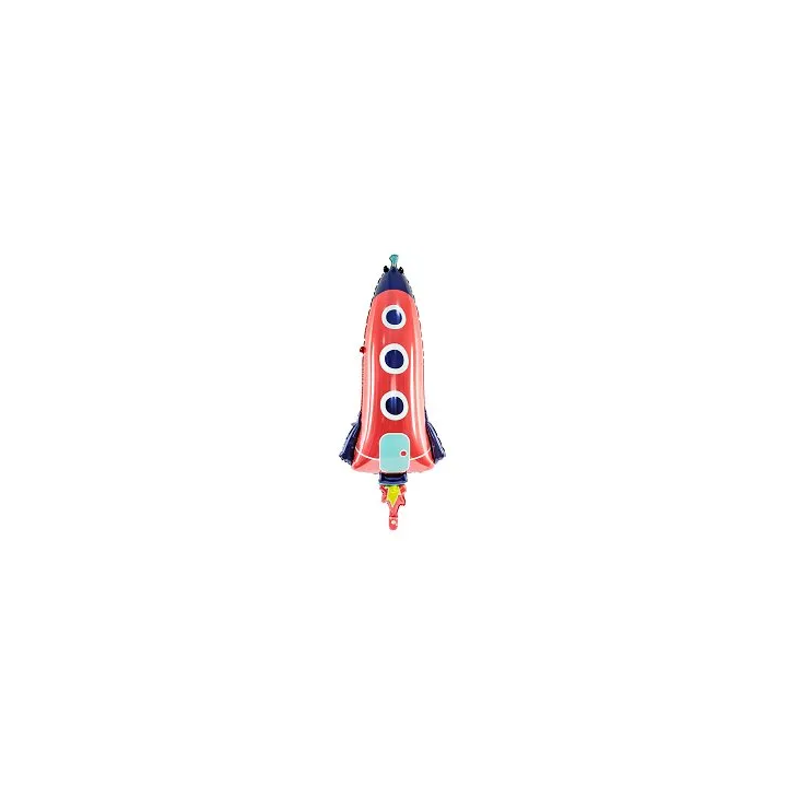 Folinis balionas "Raketa" 44 & 115 cm šventinis heliu ar oru