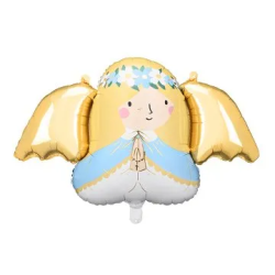 Folinis balionas "Angelas" 103&58 cm šventinis heliu ar oru