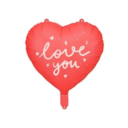 Folinis balionas "Love you" 45 cm meilės dienai heliu ar oru