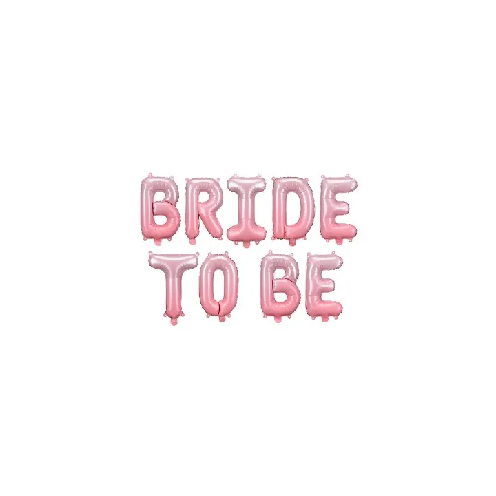 Folinis balionas "Bride to be" rausvas 45*350cm mergvakariui