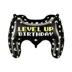 Folinis balionas "Level up birthday" 72 * 52 cm gimtadieniui