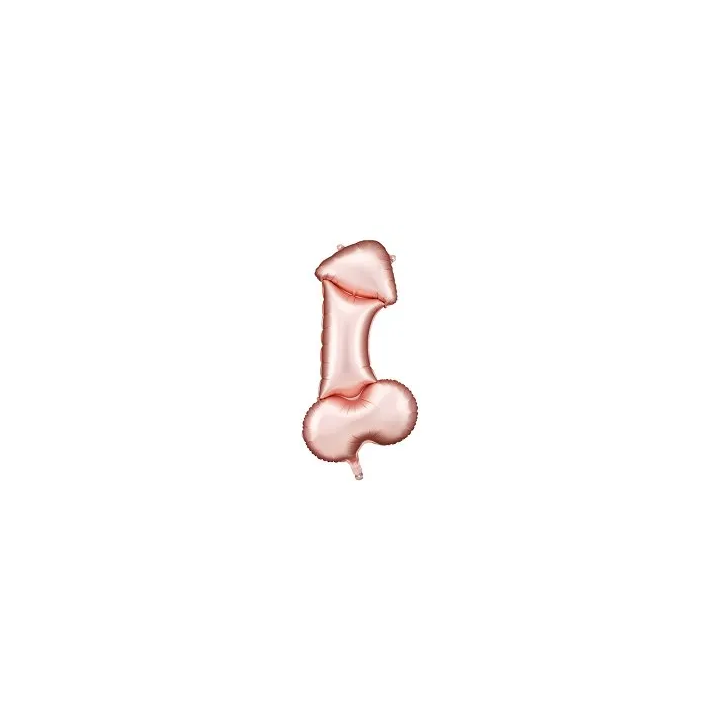 Folinis balionas "Penis" rausvas 112*55 cm mergvakariui pigu