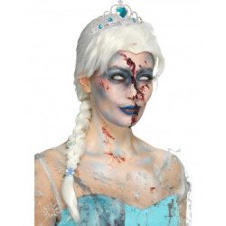 Perukas Zombie froze to death su snaigėmis helovino vakarui