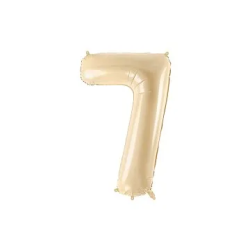Balionas folinis skaičius 7 gelsvas matinis 72cm gimtadienio
