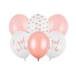 Balionų rinkinys Bride to Be 30cm 6 vnt mergvakario tematika