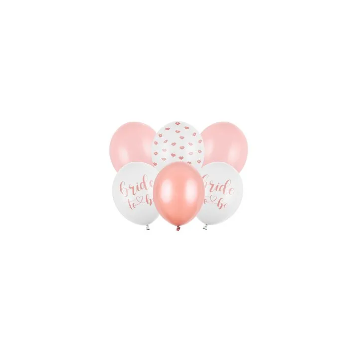 Balionų rinkinys Bride to Be 30cm 6 vnt mergvakario tematika