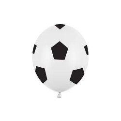 Balionai "Futbolas" 30 cm 6 vnt gimtadienio šventei Arlekina