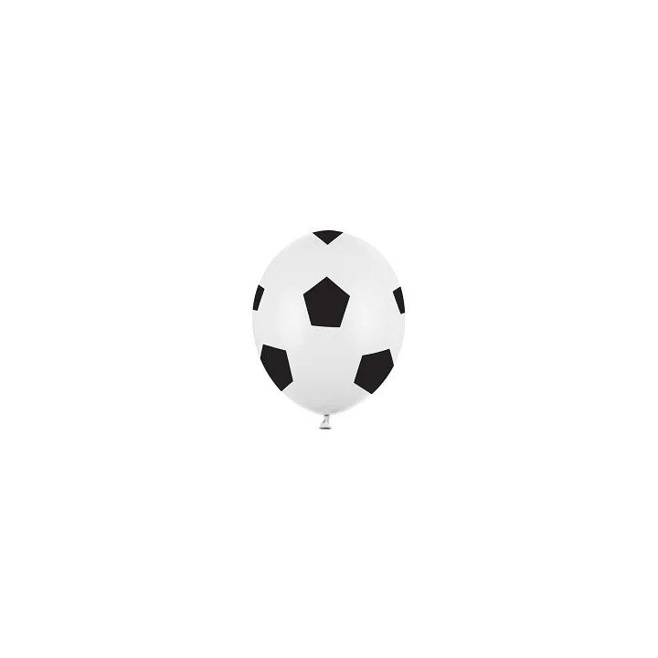 Balionai "Futbolas" 30 cm 6 vnt gimtadienio šventei Arlekina
