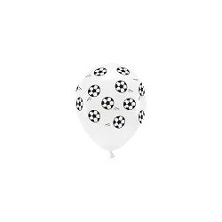 Balionai "Futbolas" 30 cm 6 vnt gimtadienio šventei Arlekina