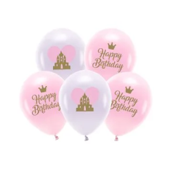 Balionų rinkinys "Happy Birthday To You" spalvoti 33 cm 5vnt