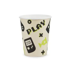 Vienkartiniai puodeliai "Game" 220ml 6vnt žaidimų fanui pigu