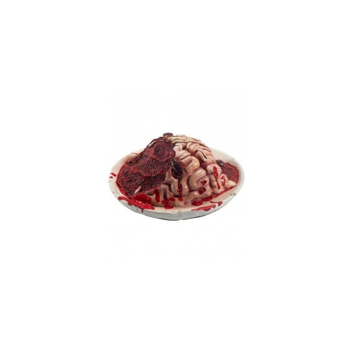 Lateksinė Gory Gourmet baisi smegenų lėkštė helovino šventei
