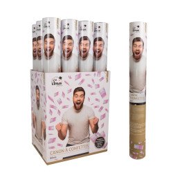 Konfeti patranka "500 eur" 40cm 1 vnt vestuvėms gimtadieniui