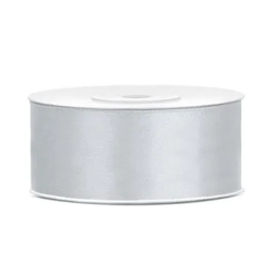 Juostelė satino 25mm/25m pilka puošimui dovanų pakavimui pigu