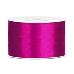 Juostelė satino 38 mm / 25 m bordo puošimui dovanoms pakuoti