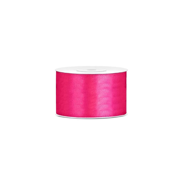 Juostelė satino 38 mm / 25 m šviesiai bordo puošimui dovanoms