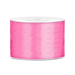Juostelė satino 50 mm / 25m šviesiai bordo puošimui dovanoms