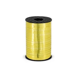 Juostelė balionams auksinė blizganti 5 mm/225m dovanoms pigu