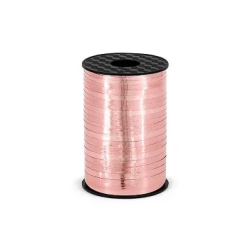 Juostelė balionams rausvai auksinė blizganti 5 mm /225m pigu