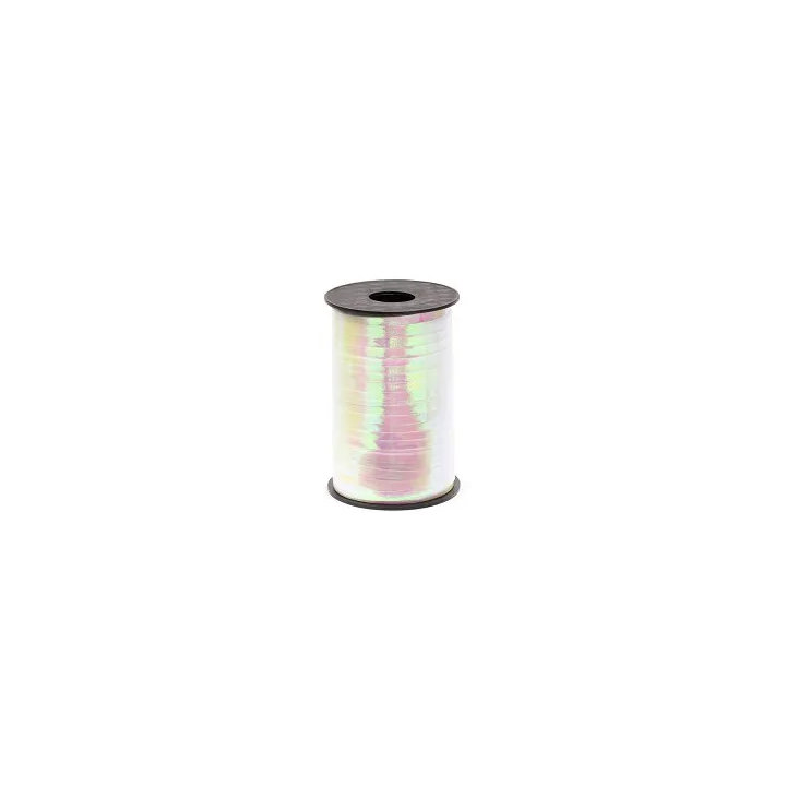 Juostelė balionams rausvai balta blizganti 5 mm / 225 m pigu