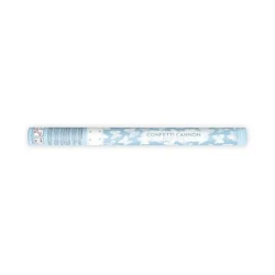 Konfeti patranka 60cm su baltais drugeliais 1vn šventėms pigu