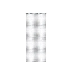 Sidabrinės folijos užuolaida-lietutis Žvaigždutės 100*245 cm