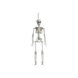 Kabantis skeletas 42cm helovino teminiam vakarėliui Arlekina