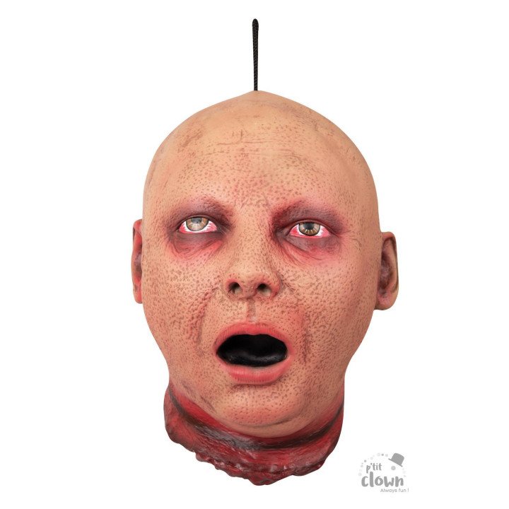 Pakabinama zombio galva 55 cm helovino vakarėliui