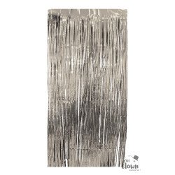 Folinė užuolaida-lietutis sidabrinė puiki šventės atributika