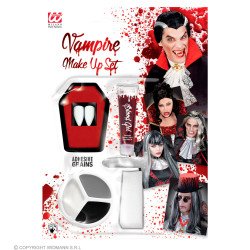 Vampyro rinkinukas – dantys, kraujas, dažai ir kempinėlė