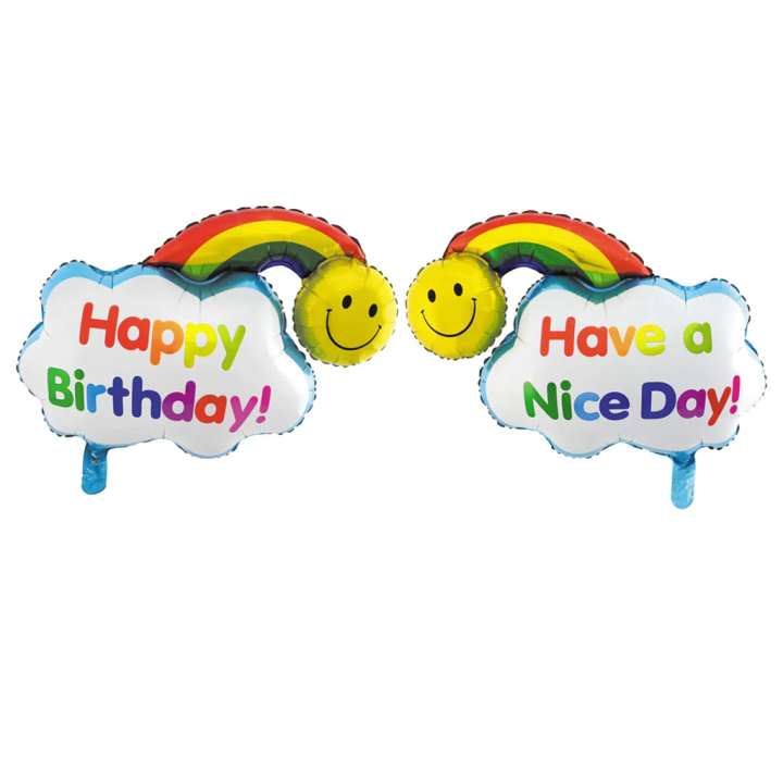 Folinis balionas "Happy birthday" "Have a nice day" 74*65 cm
