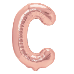 Folinis balionas raidė C rausvas 40cm