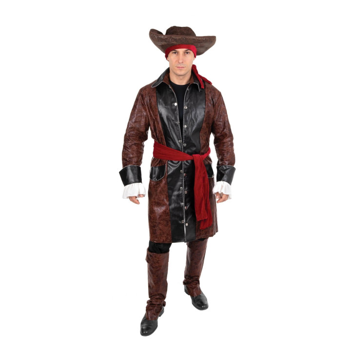 Pirato Deluxe kostiumas L/XL kepurė antbačiai diržas kelnės