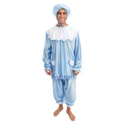 Naujagimio kostiumas suaugusiam melsvas L/XL - bernvakariams