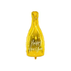 Folinis balionas "Happy New Year" butelys 32&82 naujametinis
