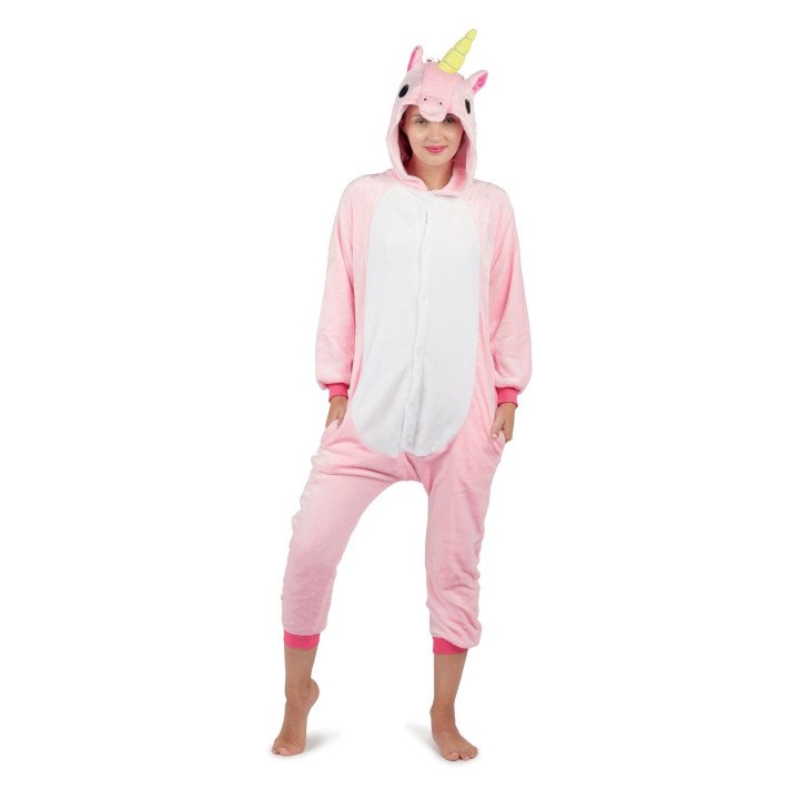 Kigurumi rožinio vienaragio kostiumas suaugusiam S/M pigiau