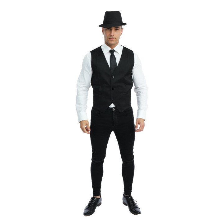 Liemenė juoda vyriška S/M - retro tema ar mafijos vakarėliui