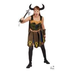 Vikingės moteriškas kostiumas S/M tiks teminiams vakarėliams