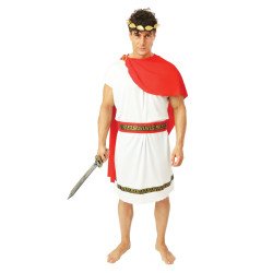 Romėnų kario kostiumas L/XL su karūna - istorinis personažas