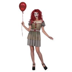 Serijinės klounės žudikės kostiumas L/XL tinka helovino tema