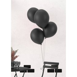Balionai 30 cm juodi 10 vnt - gimtadieniui ar vaikų šventėms