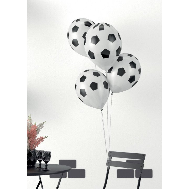 Balionų rinkinys 30 cm 8 vnt "Futbolas" gimtadieniui šventei
