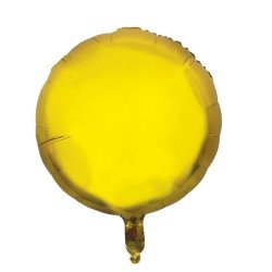 Folinis balionas apvalus auksinis 35 cm pigiau gimtadieniui