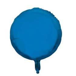 Folinis balionas apvalus mėlynas 35 cm - pigiau gimtadieniui