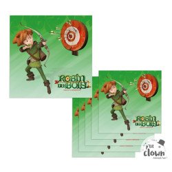 Popierinės servetėlės „Robin Hood“, 6 vnt.