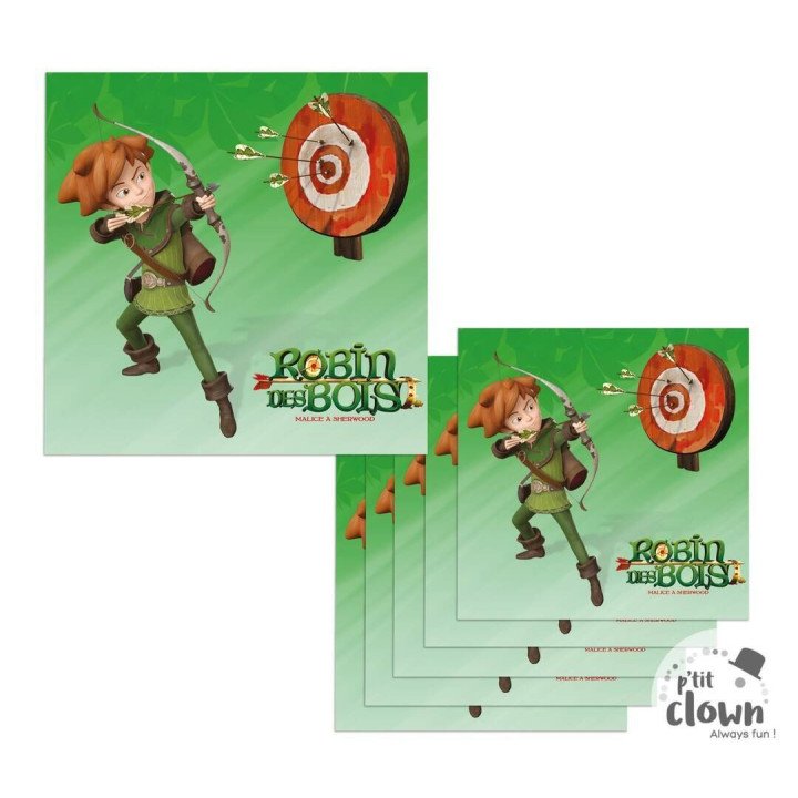 Servetėlės popierinės "Robin Hood" 6 vnt gimtadieniui pigiau